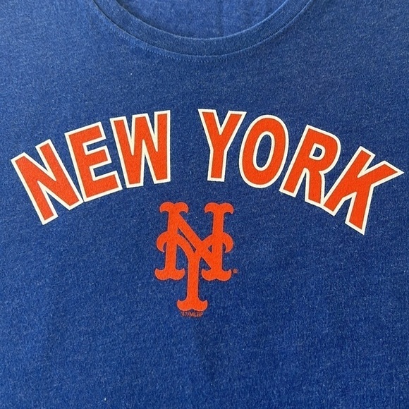 47 Brand New York Mets Home Sweet Home Graphic T-Shirt Blue XL NWT - Picture 2 of 7